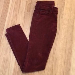 Rag & Bone Oxblood Corduroy Pants